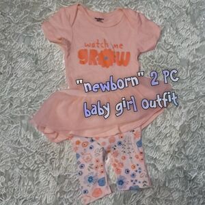 "Newborn" baby girl 2 pc. outfit 👶😍